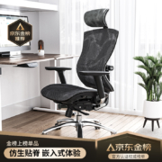 西昊V1（SIHOO）人体工学椅电脑椅子家用 办公椅可躺 老板椅 椅子靠背 电竞椅家用网布座椅  黑色