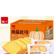 PLUS会员、京东特价app: 泓一 南瓜蔬纤吐司 400g
