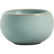 东道 汝窑小福缘杯 陶瓷茶杯 功夫茶具主人杯单杯 汝瓷品茗杯开片可养 天青色80ML（2022款）