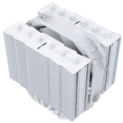利民(Thermalright) SS135 WHITE 银魂 CPU散热器 135高度AGHP6热管双塔全电镀回流焊金属顶盖S-FDB性能风扇