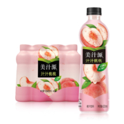 美汁源 Minute Maid 汁汁桃桃 果汁饮料 420ml*12瓶 整箱装 可口可乐公司出品 新老包装随机发货