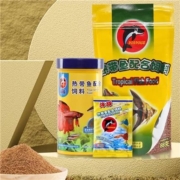 凯林思  海豚小型鱼热带鱼增艳薄片饲料   颗粒  80g 渐沉