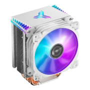 乔思伯（JONSBO）CR-1400彩色版白色款 塔式CPU散热器（炫彩流光灯效/4热管/PWM风扇/多平台/附硅脂）79元