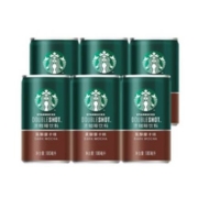 需抢券、PLUS会员：STARBUCKS 星巴克 咖啡饮料 黑醇摩卡+美式+无糖+玛奇朵（180ml*8罐）