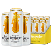 PLUS会员：Würenbacher 瓦伦丁 小麦白啤酒 500ml*24听