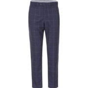 Massimo Dutti 男士休闲羊毛格纹长裤 0070307401