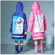 kocotree kk树 儿童雨衣男童女童小学生雨具宝宝幼儿园上学雨披带书包位防水