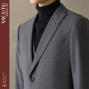 VICUTU/威可多新款男套装西服上衣羊毛商务正装外套结婚礼服