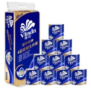 京东特价：维达  蓝色经典卷纸 有芯4层加厚  200g*10卷