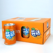 有券的上：芬达 Fanta Mini 橙味汽水 迷你摩登罐 碳酸饮料 200ml*12罐 *4件56.64元+运费（单件合14.16元）