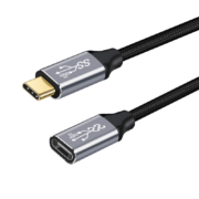 凯宠 Type-C延长线公对母口 USB-C3.1gen2数据线扩展坞拓展硬盘加长转接 适用任天堂 TYPE-C延长线公对母 1米