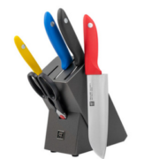 10日20点！Zwilling 双立人 TWIN Point S 银点系列 炫彩刀具6套32875-004