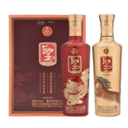宜宾五粮液股份公司出品 圣酒龙马精神 52度浓香型白酒500ml 聖酒 礼盒装2瓶装