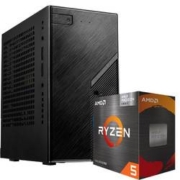 AMD DeskMini X300W/BOX 机箱 + 锐龙5 5600G处理器 迷你套装