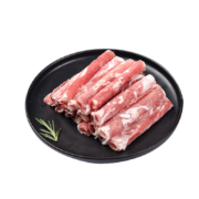 西鲜记 国产 盐池滩羊 原切羔羊肉卷300g/袋 180宁夏原切 火锅 煸炒 涮肥羊肉片 地标 国产非进口