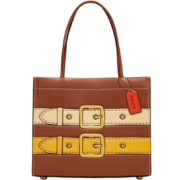 COACH/蔻驰女包错视画印花CASHIN CARRY 22号托特包单肩复古百搭
