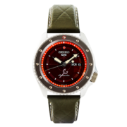 精工（SEIKO）手表 航海王IP限量款日韩表乌索普梅红色表盘棕绿表带机械男士腕表 SRPF59K1 生日礼物