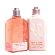 欧舒丹甜蜜樱花香氛亮采沐浴润肤套装（沐浴啫喱250ml+润肤250ml）保湿滋润 身体乳护手霜 礼物【直播加赠】