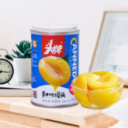 头牌 黄桃水果罐头 425克*5罐