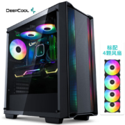 九州风神（DEEPCOOL） 幻影560电脑游戏机箱/ATX机箱（CC560/宽箱体/强散热/配4颗幻彩风扇/兼容360水冷）
