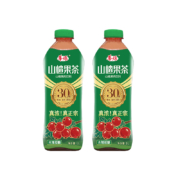 华旗山楂果茶果肉饮料经典原味未加蔗糖1L*2瓶 真浓