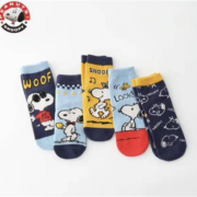 SNOOPY 史努比 儿童中筒袜子5双