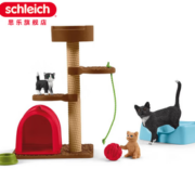 还原动物世界！Schleich 思乐 仿真动物模型 玩具小猫和猫爬架