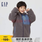 2022新款，Gap 盖璞 男女童两面穿保暖防雨连帽夹克 446031