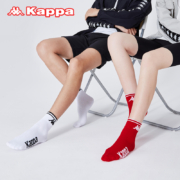 Kappa 字母运动休闲情侣棉袜6双装 多色