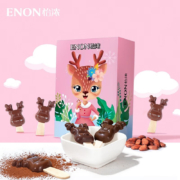 概率券、京喜APP：Enon 怡浓 麋鹿牛奶巧克力 120g/盒*2件
