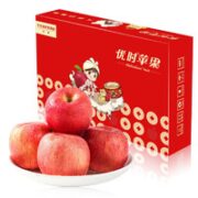 mr seafood 京鲜生 华圣 陕西洛川红富士苹果大果12粒 净重4.8斤