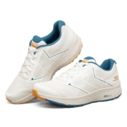 Skechers斯凯奇情侣款软弹缓震跑鞋跑步鞋舒适休闲运动鞋220082 WBOR橙色（男款） 41