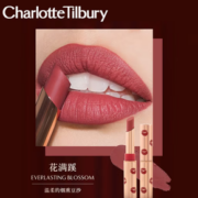 PLUS会员！Charlotte Tilbury 卓雾哑光唇膏 #花满蹊烟熏豆沙 1.5g （赠精华面霜 7ml）