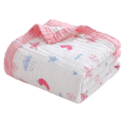 kissbaby  婴儿浴巾 纯棉纱布 6层  110cm*110cm