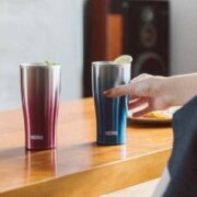 降￥25新低！Thermos 膳魔师 JDE-420C 金属棕渐变 真空隔热保温保冷口杯420mL