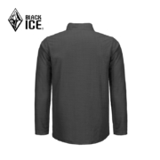 黑冰（BLACKICE）22秋冬新款户外男款抗菌轻量舒适保暖1/2拉链抓绒衣 灰黑色 XL