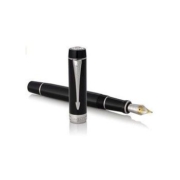 PARKER 派克 钢笔 Duofold世纪 Standard Body 黑色钯饰面 M尖 礼盒装