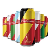 Budweiser 百威 世界杯定制罐 啤酒经典醇正 450ml*18听