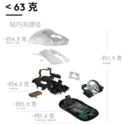 罗技（G） PRO WIRELESS无线游戏鼠标GPW狗屁王二代2代轻量化电竞LOL吃鸡宏CF送男友 GPW二代（黑）+大桌垫