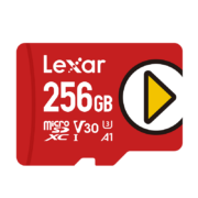 雷克沙（Lexar）256GB TF（MicroSD）存储卡 U3 V30 A1 读速150MB/s 游戏机手机扩容switch内存卡（PLAY）