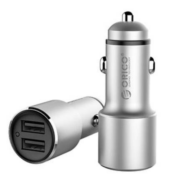 ORICO 奥睿科 车载充电器 双USB 铝合金款