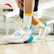 安踏|水花3代|汤普森篮球鞋男专业低帮实战外场运动鞋 蓝莓冰茶-6