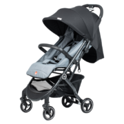gb好孩子 婴儿车 可坐可平躺 背带可调节 前扶手可拆卸 单手收车 轻便儿童推车 黑色 D619-0203
