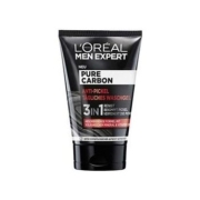 L'OREAL PARIS 巴黎欧莱雅 L'Oréal 男士专家纯碳抗疙瘩日常洗面凝胶适合青春男士皮肤，含维生素 B3 100ml