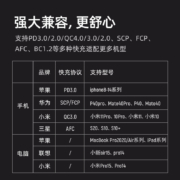 努比亚 65W氮化镓GaNpro充电器套装35W/20W苹果14/13多口PD快充头华为小米macbook笔记本配100W数据线 氘锋银