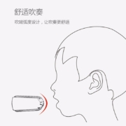 Hape儿童口琴 木制10音阶蓝调口琴7色可选1-3-6岁男女小孩生日礼物儿童礼物 E8474儿童布鲁斯口琴（珊瑚橙）