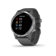 GARMIN 佳明 Active系列 运动手表 010-02174-01 黑银 45mm