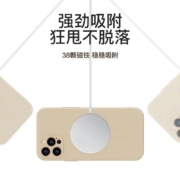 狸贝多 MagSafe磁吸TPU保护壳苹果14ProMax无线充电直边手机壳13/XR/XS/12 【古董白】磁吸壳 iPhone 13