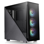 Tt（Thermaltake）艾坦Divider 300 TG ARGB 黑色 国际版 机箱电脑主机（标配ARGB风扇*3/三角侧透/Type-C）