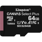 金士顿（Kingston）行车记录仪内存卡 高速TF卡 摄像头专用 监控手机 U1存储卡 SDCS2/64GB【读卡器+收纳盒+卡套】